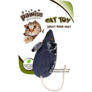 PAWISE BRINQUEDO PARA GATOS RATO JEANS (28233)