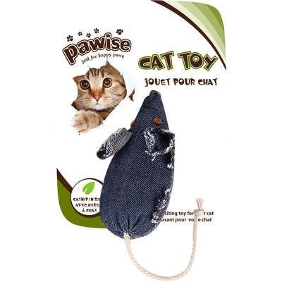 PAWISE BRINQUEDO PARA GATOS RATO JEANS (28233)