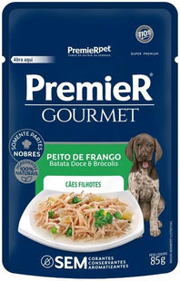 PREMIER GOURMET CAES FILHOTES FRANGO 85G