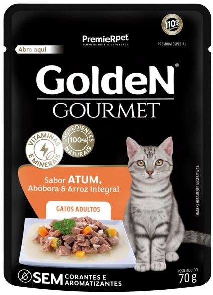 GOLDEN GOURMET GATOS ADULTOS ATUM 70G