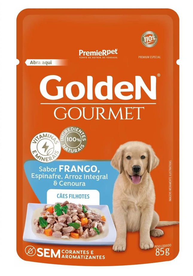 GOLDEN GOURMET CAES FILHOTES FRANGO 85G