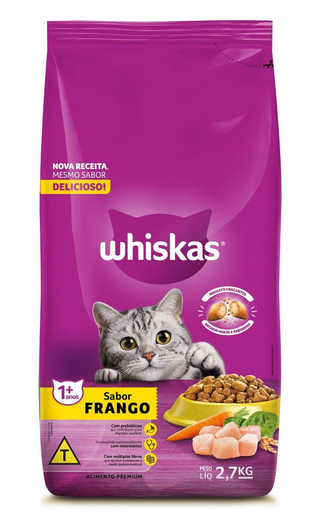 WHISKAS ADULTOS FRANGO 2,7KG