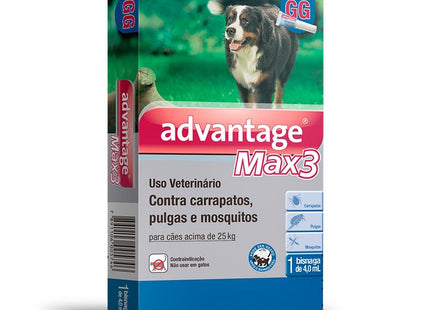 ELANCO ADVANTAGE MAX 3 CAES 25KG - 4ML