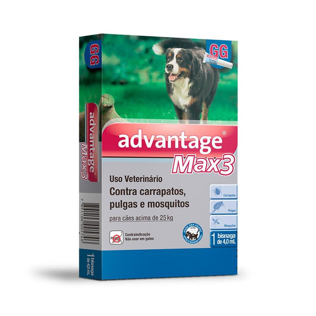 ELANCO ADVANTAGE MAX 3 CAES 25KG - 4ML