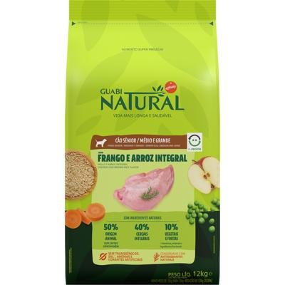 NATURAL CAES SENIOR MED/GRANDES FRANGO/ARROZ 12KG