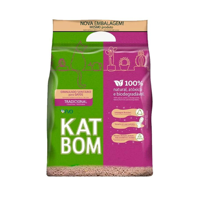 KATBOM AREIA HIGIENICA NATURAL 6KG