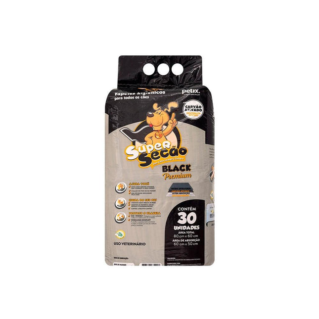 SUPERSECAO TAPETE HIGIENICO BLACK PREMIUM C/ 30 UNIDADES