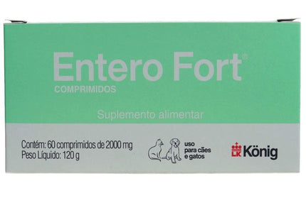 KONIG ENTERO FORT SUPLEMENTO ALIMENTAR 2000MG - 4 COMPRIMIDOS 