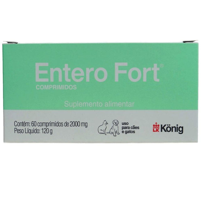KONIG ENTERO FORT SUPLEMENTO ALIMENTAR 2000MG - 4 COMPRIMIDOS 