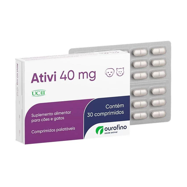 OURO FINO ATIVI 40MG - 30 COMPRIMIDOS