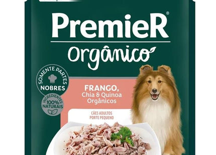 PREMIER GOURMET ORGANICO CAES ADULTOS PORTE PEQ. FRANGO 85G
