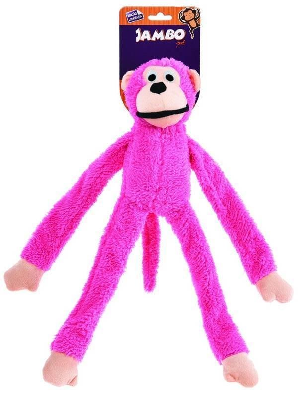 JAMBO BRINQ. PELUCIA MACACO LIMITED ROSA
