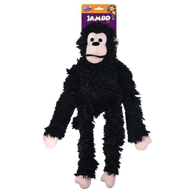 JAMBO BRINQ. PELUCIA MACACO PELUDO GRANDE PRETO