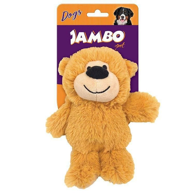 JAMBO BRINQ. PELUCIA HAPPY BEAR PEQUENO BEGE