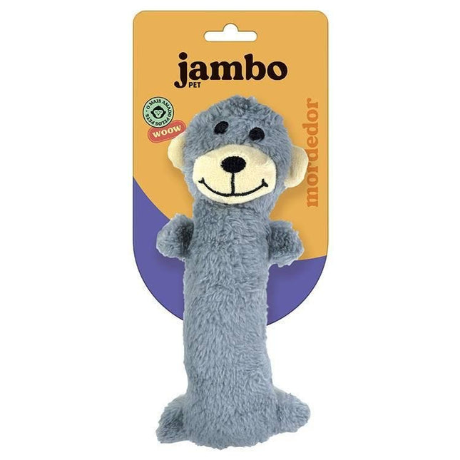 JAMBO BRINQ. PELUCIA BARRIGUINHA PLUSH MACACO CINZA