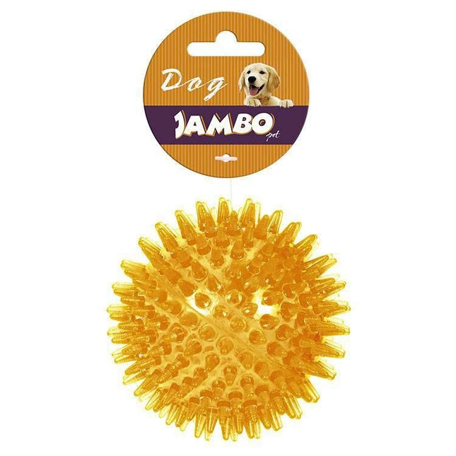 JAMBO BOLA TPR GD LARANJA ESPINHO C/ SOM