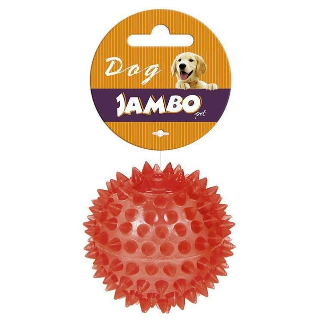 JAMBO BOLA TPR PQ VERMELHA ESPINHO C/ SOM