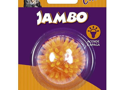 JAMBO BOLA LUZ ESPINHO MINI CAT LARANJA
