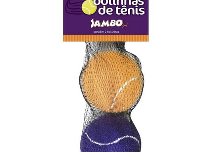 JAMBO BOLA TENIS LARANJA E ROXA C/2 UNI