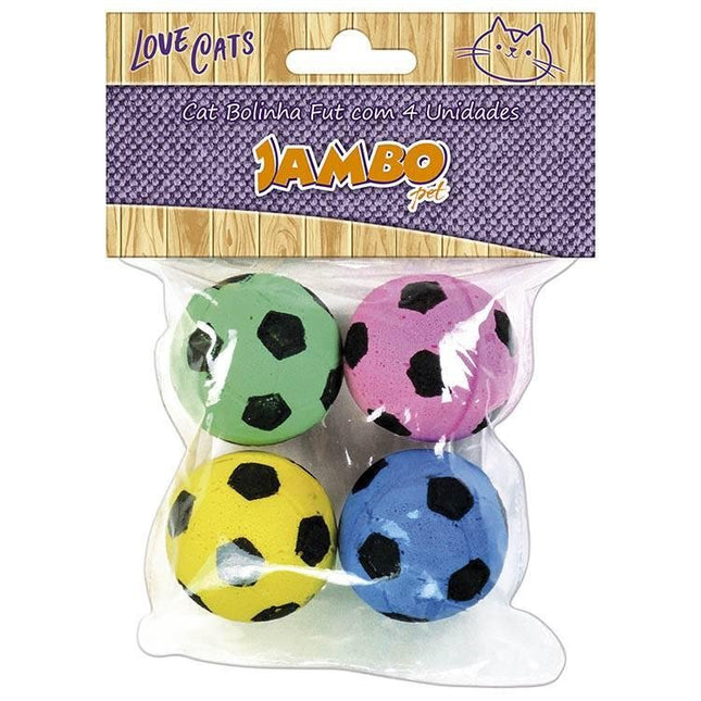 JAMBO CAT BOLINHA FUT C/4 UNI