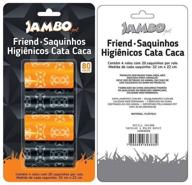 JAMBO REFIL SACOLAS FRIEND C/4 ROLOS