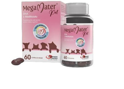 AGENER MEGA MATER PET DHA L-METILFOLATO 60 - CAPSULAS