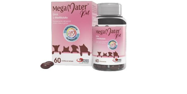 AGENER MEGA MATER PET DHA L-METILFOLATO 60 - CAPSULAS