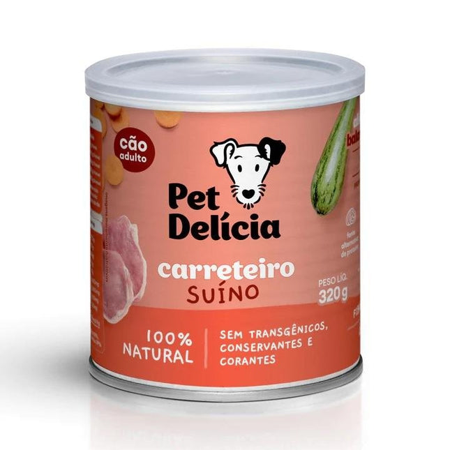 PET DELICIA CAES CARRETEIRO SUINO 320G