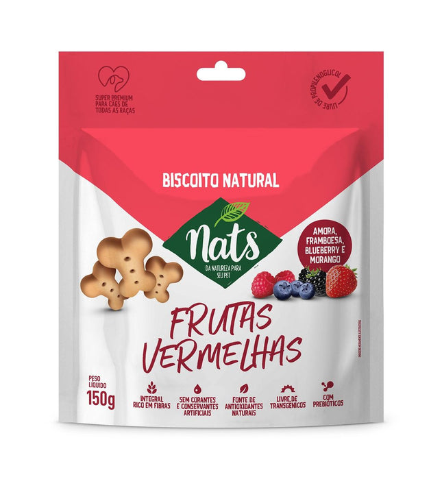 NATS BISCOITO NATURAL FRUTAS VERMELHAS 150G