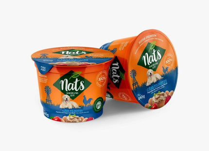 NATS CAES RACAO UMIDA FILHOTES FRANGO E MACA 245G