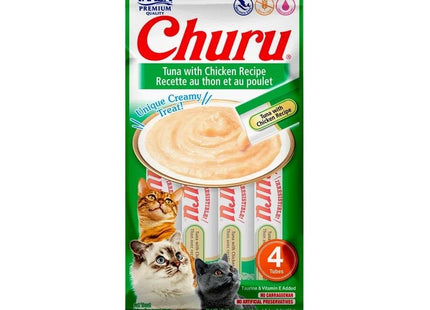 CHURU CAT PETISCO ATUM E GALINHA C/4 UNI 56G