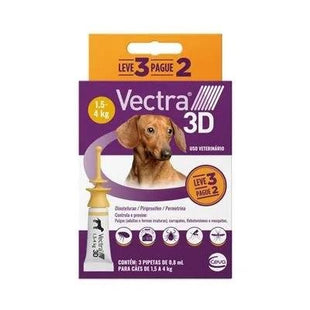 CEVA VECTRA 3D CAES 1,5 A 4KG (LEVE3-PAGUE2)