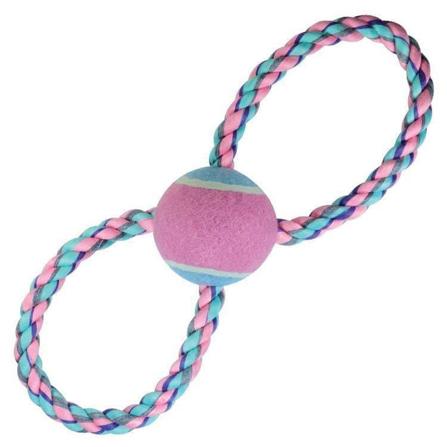 JAMBO BRINQ. CORDA 8 BOLA TENIS PASTEL