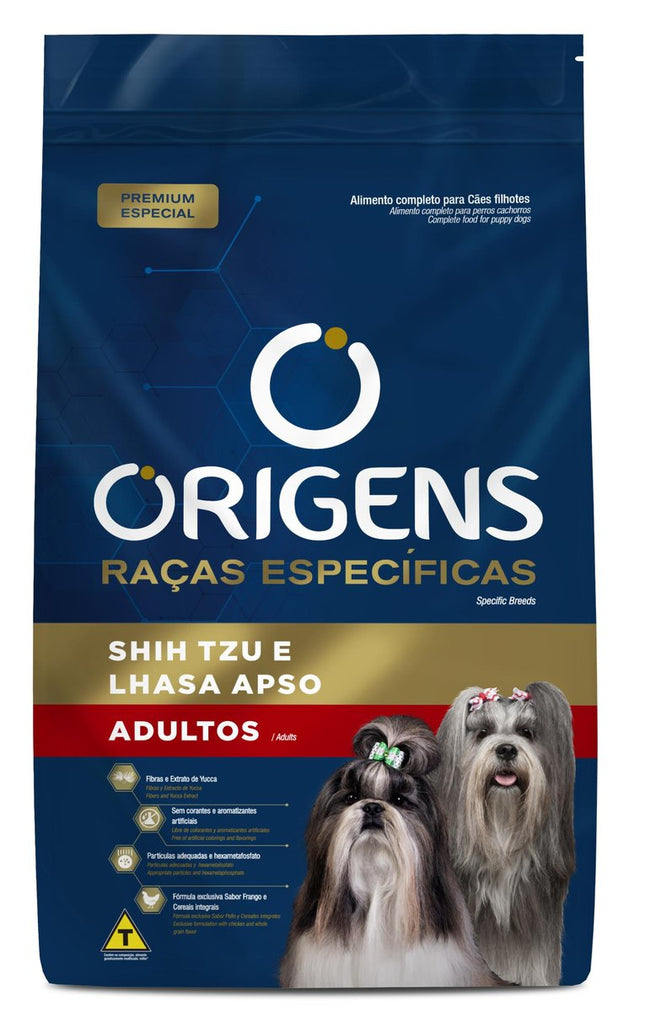 ORIGENS SHIH TZU E LHASA APSO ADULTOS FRANGO 3KG