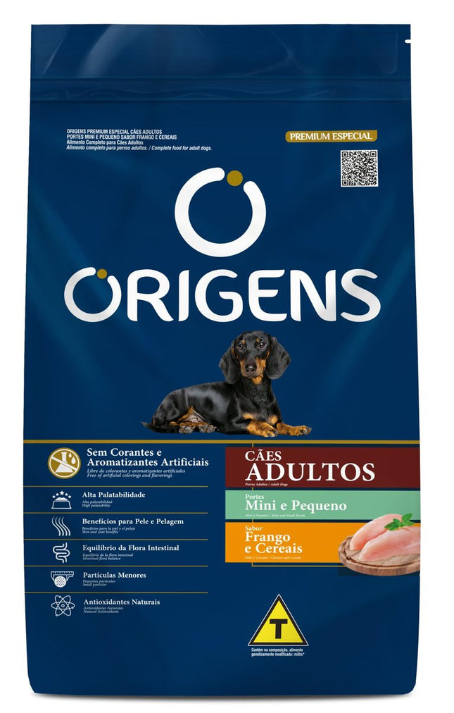 ORIGENS CAES ADULTOS MINI/PEQ. FRANGO/CEREAIS 3KG
