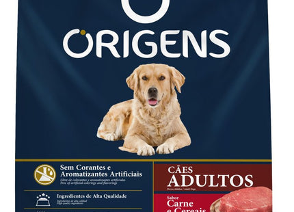 ORIGENS CAES ADULTOS CARNE/CEREAIS 20KG