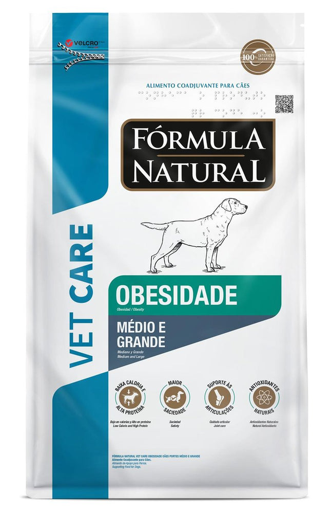 FORMULA NATURAL VET CARE CAES OBESIDADE MED/GRANDE 2KG