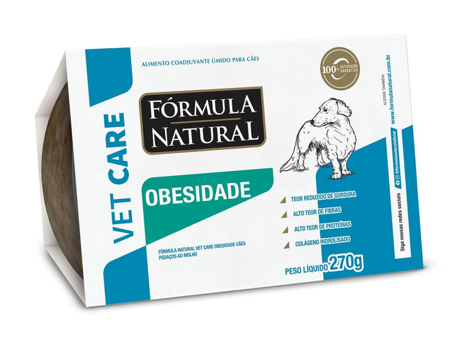 FORMULA NATURAL VET CARE CAES ALIMENTO UMIDO OBESIDADE 270G