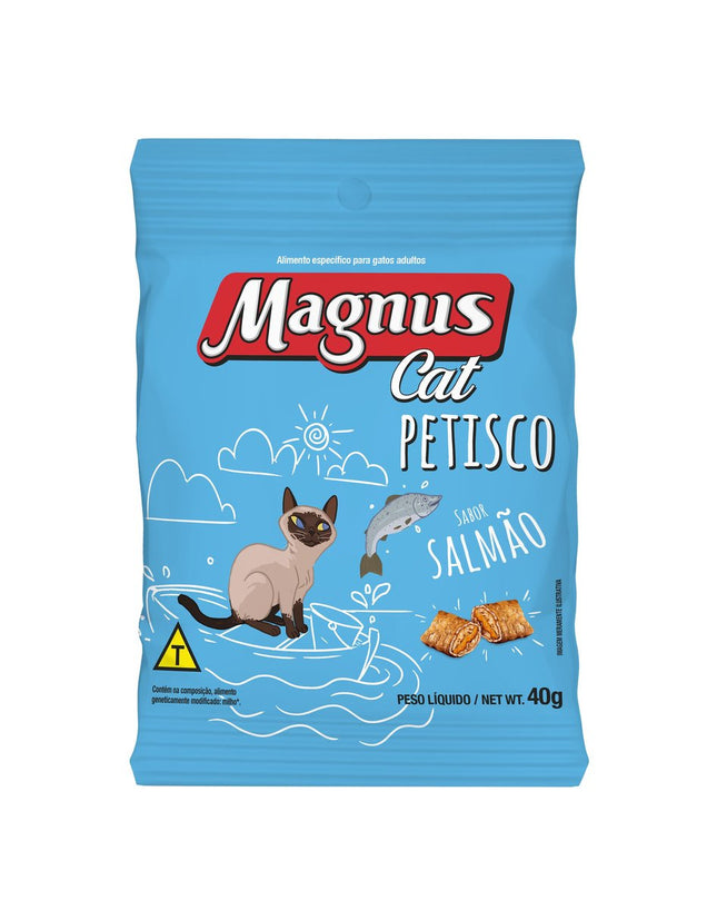 MAGNUS CAT PETISCO SALMAO 40G