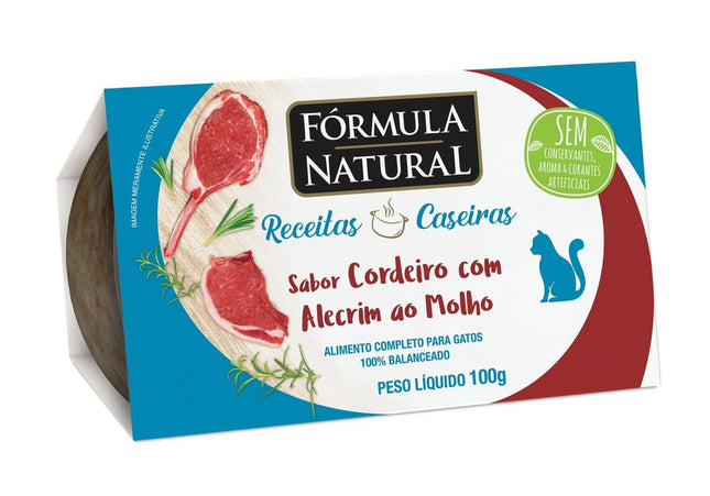 FORMULA NATURAL GATOS RECEITAS CASEIRAS CORDEIRO 100G