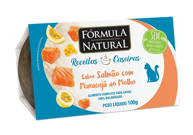 FORMULA NATURAL GATOS RECEITAS CASEIRAS SALMAO 100G