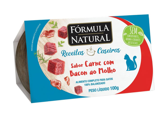 FORMULA NATURAL GATOS RECEITAS CASEIRAS CARNE 100G