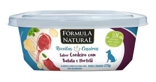 FORMULA NATURAL CAES RECEITAS CASEIRAS CORDEIRO 270G