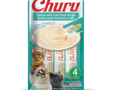 CHURU CAT PETISCO GALINHA E CARANGUEJO C/4 UNI 56G