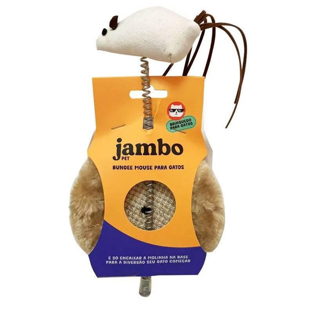 JAMBO BRINQ. BUNGEE MOUSE PARA GATO