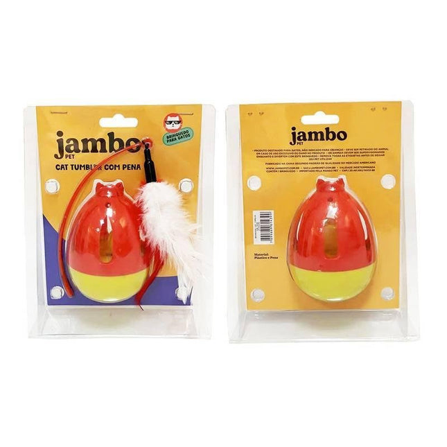 JAMBO BRINQ. CAT TUMBLER COM PENA