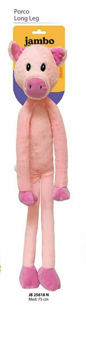 JAMBO BRINQ. PELUCIA LONGLEG PORCO