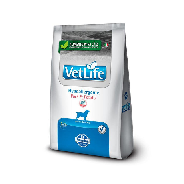 VET LIFE CAES HYPOALLERGENIC PORK E POTATO 10,1KG