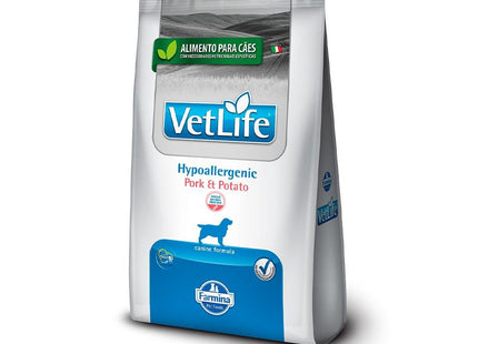 VET LIFE CAES HYPOALLERGENIC PORK E POTATO 2KG