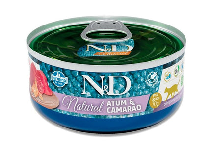 NED LATA NATURAL GATOS ATUM/CAMARAO 70G